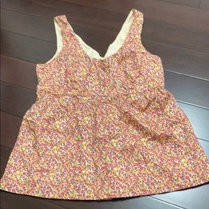 Tulle Floral backless top